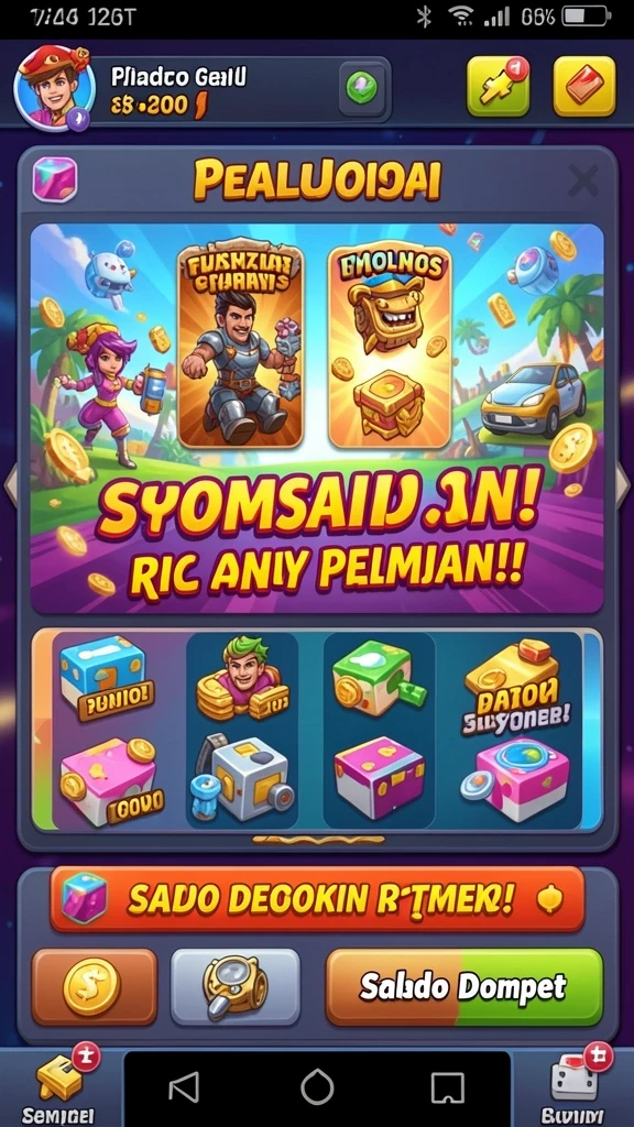Tampilan antarmuka utama yang menarik dan intuitif.