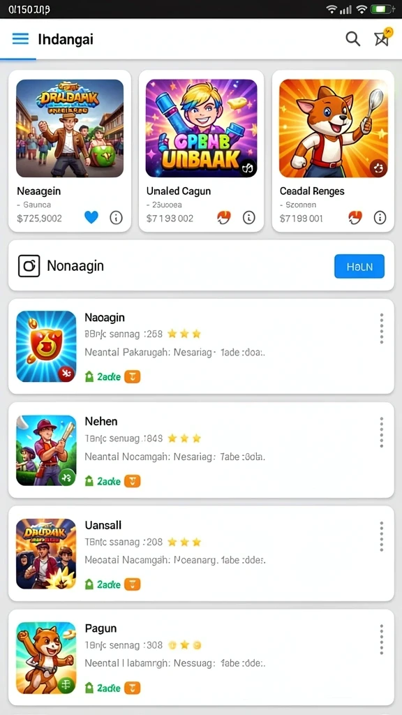 Tampilan utama 66MENANG yang memukau dan user-friendly.