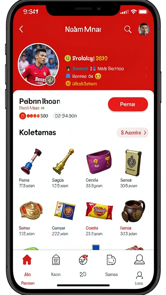 Tampilan menu utama yang menarik dan mudah dinavigasi.