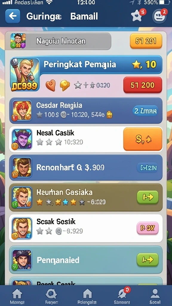 Grafik yang detail dan menarik untuk setiap level.