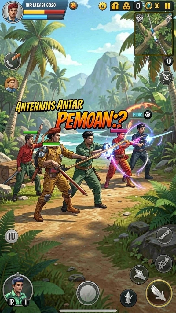 Tantangan peta yang menarik dan penuh warna.