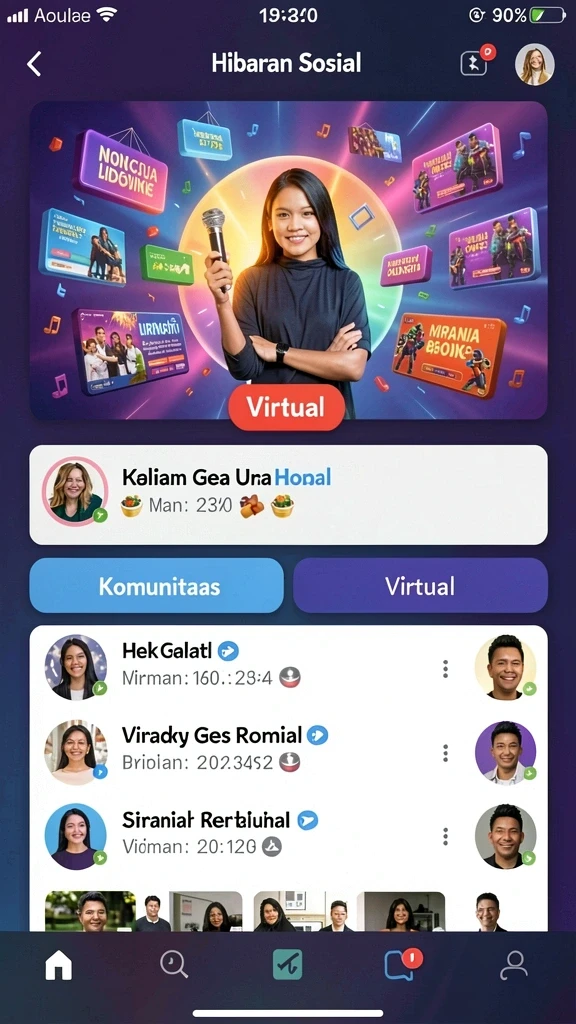 Komunitas aktif dengan banyak interaksi.