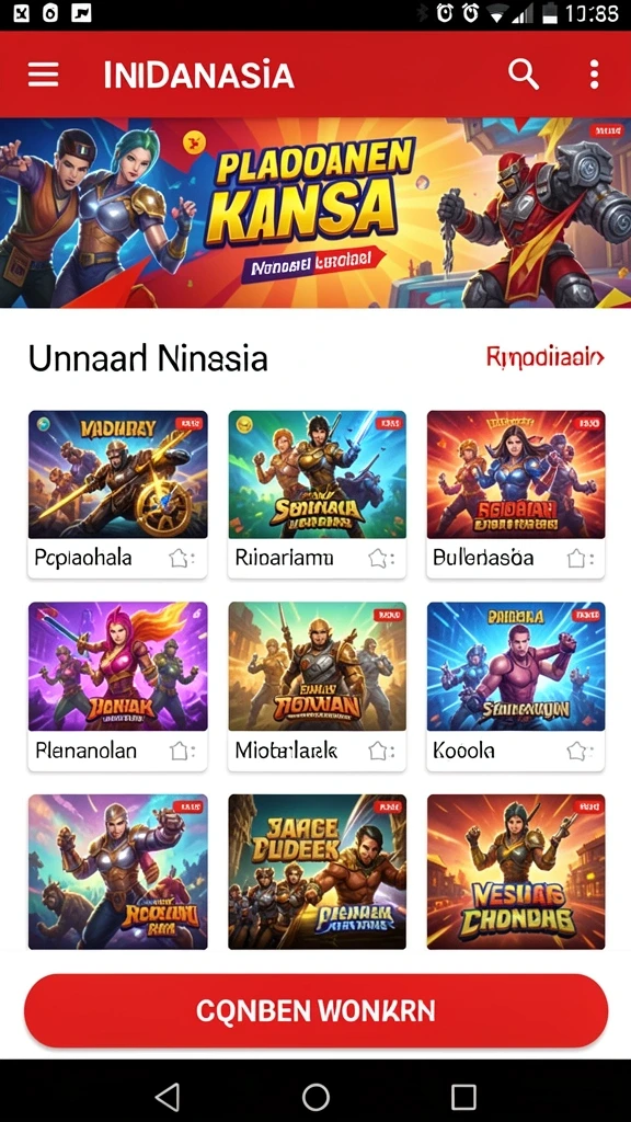 Beragam permainan seru yang bisa dipilih.