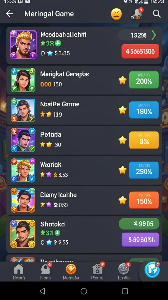 Tampilan menu utama yang ramah pengguna.