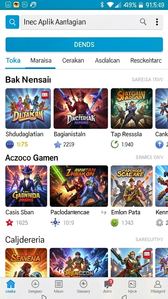Kompetisi seru dengan pemain lain.