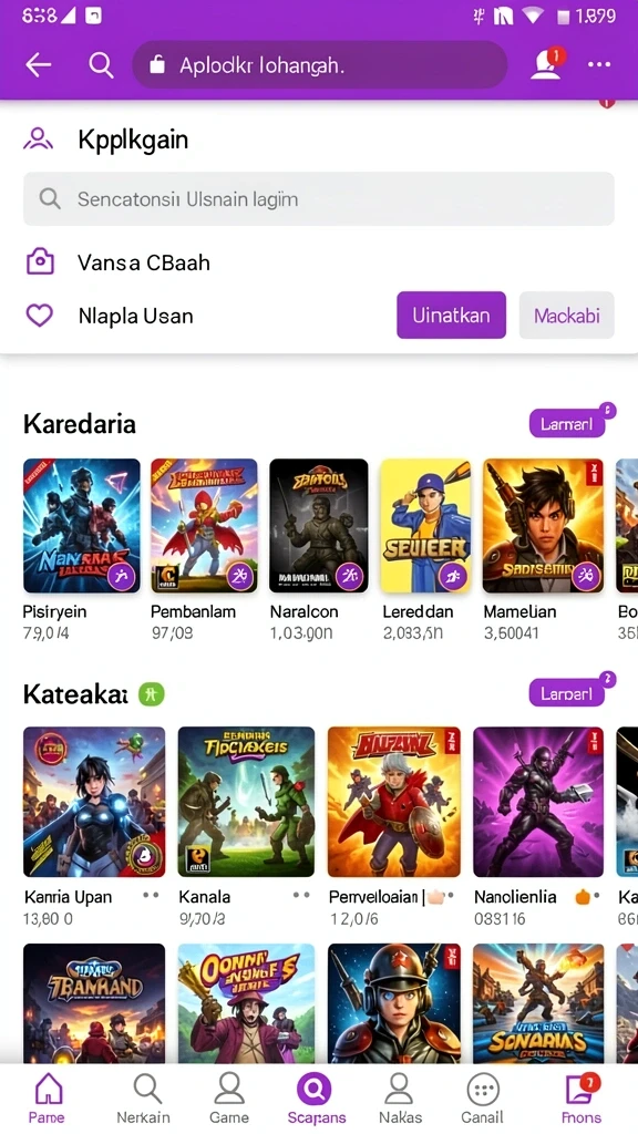 Tampilan antarmuka yang sederhana dan intuitif.