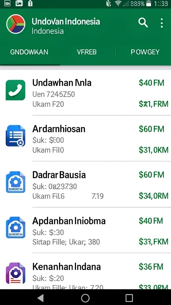 Tampilan antarmuka yang menarik dan user-friendly.