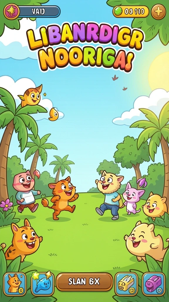 Beragam karakter lucu untuk dipilih dan dimainkan.