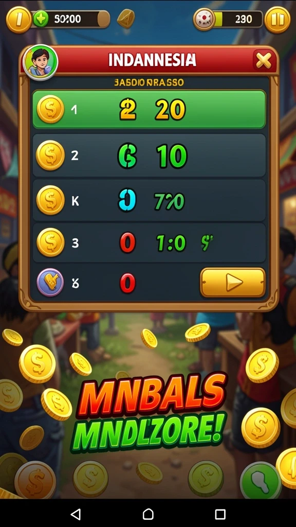 Pemandangan level yang memukau dan penuh warna.