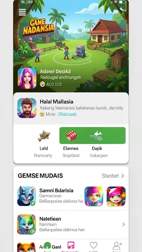 Karakter-karakter unik yang membawa suasana permainan.