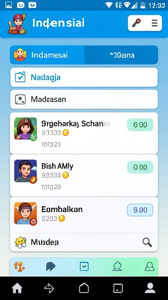 Gambaran level permainan yang penuh tantangan.