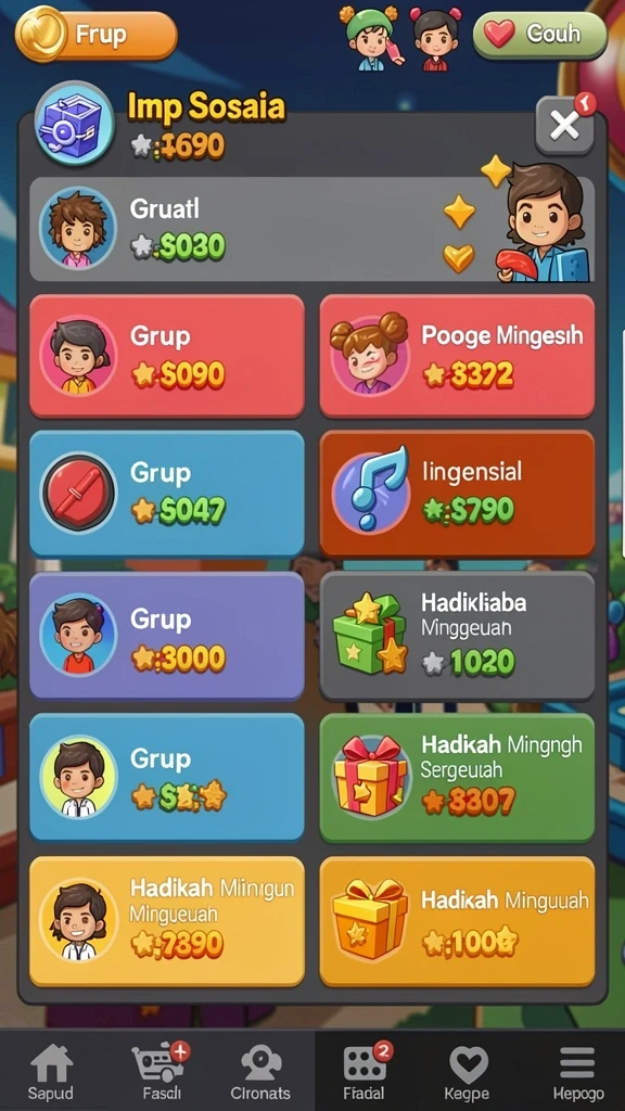 Tampilan antarmuka pengguna yang menarik dan intuitif.