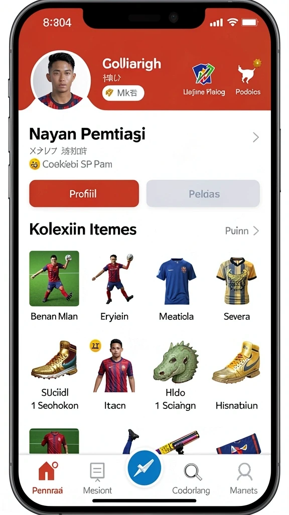 Tangkapan layar menunjukkan komunitas aktif di dalam aplikasi.