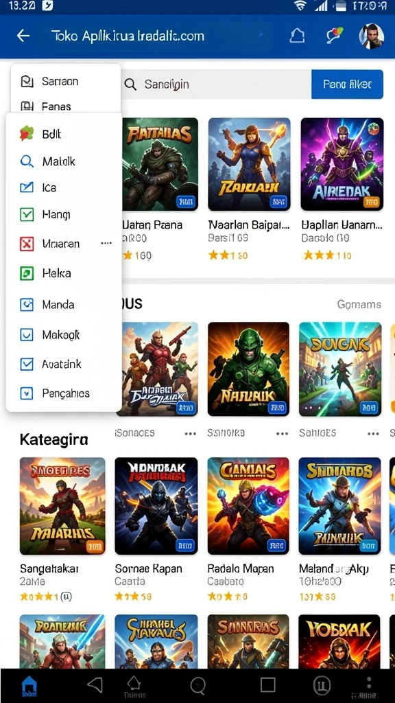 Antarmuka aplikasi SAMBALTOTO yang menarik dan modern.