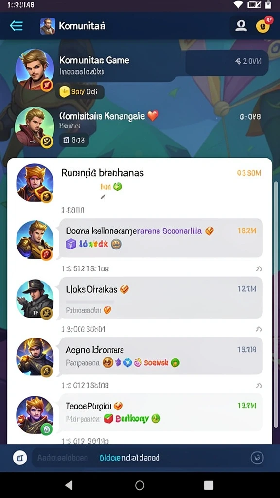 Tampilan level yang penuh warna dan detail.