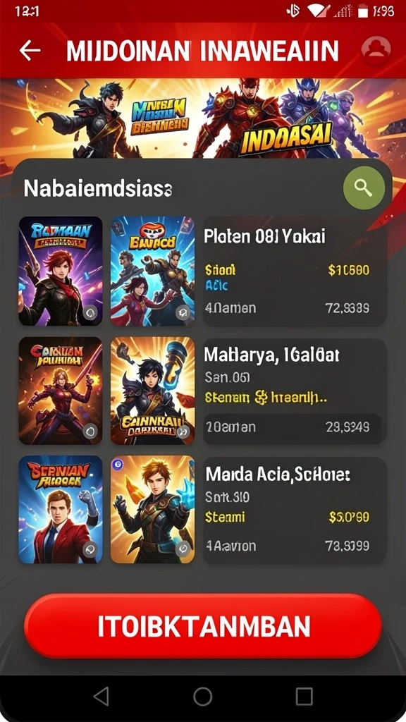 Pemandangan menakjubkan di level permainan.