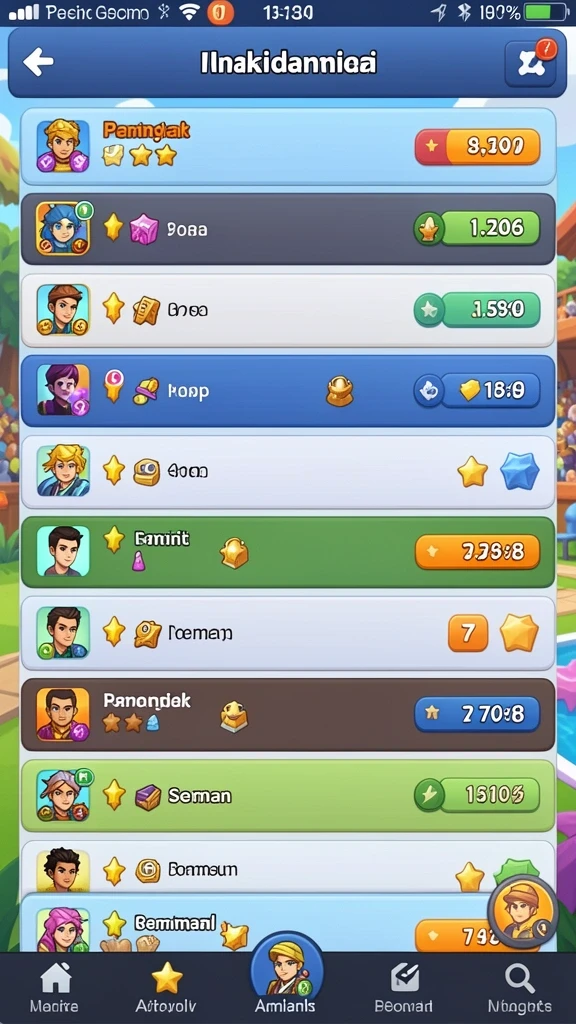 Mode permainan yang kompetitif dan seru.