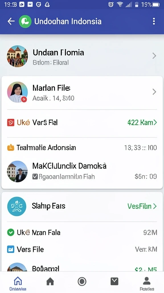 Tampilan awal UH77 yang menarik dan intuitif.