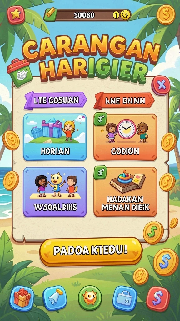 Karakter unik yang dapat Anda pilih dan tingkatkan.