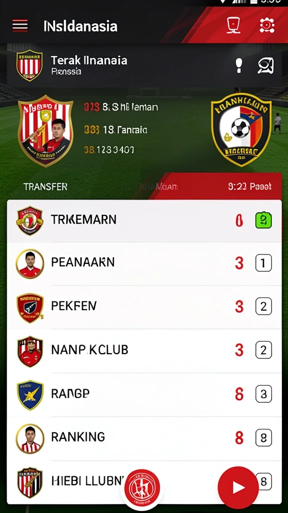 Beragam permainan yang tersedia di aplikasi.