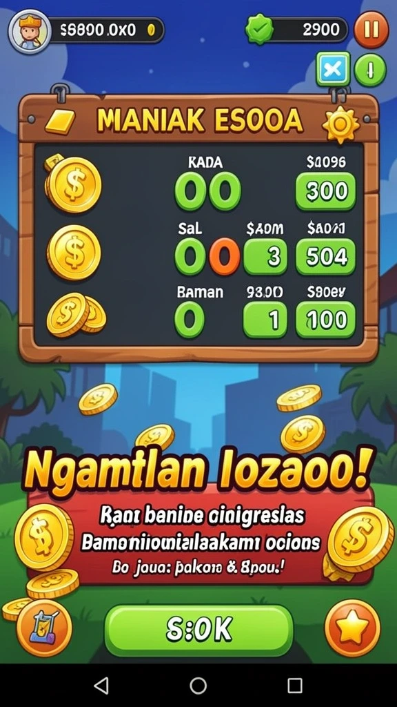 Tampilan awal yang menarik dan penuh warna.